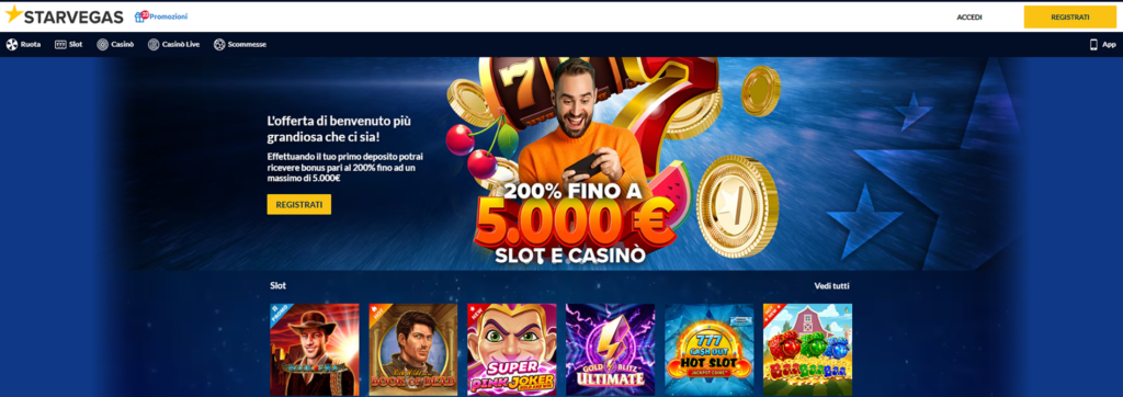 StarVegas Homepage
